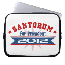 Rick Santorum 2012 Laptop Computer Sleeves