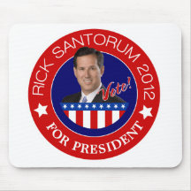 Rick Santorum for President 2012 Mouse Pads