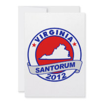 Rick Santorum Virginia Personalized Invitations