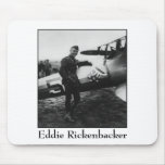 Rickenbacker Posing With His Plane