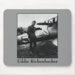 Rickenbacker Posing With His Plane