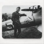 Rickenbacker Posing With His Plane mousepads