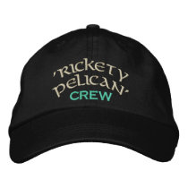 'Rickety Pelican' Crew Embroidered Hats