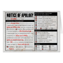Rickroll Astley Apology Notice Greeting Card