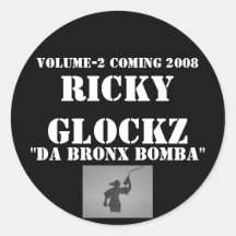 Ricky GlockZ Band Sticker Small(set of 6)