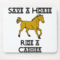 ride a cashier mousepad