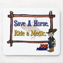 Ride A Paramedic Mouse Mats