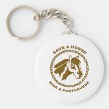 Ride A Portuguese Keychain
