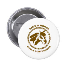 Ride A Portuguese Pinback Buttons