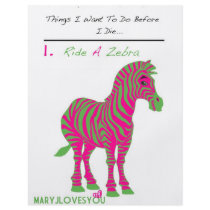 "RIDE A ZEBRA" Flyers (MaryJLovesYou)