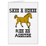 ride an auditor greeting cards