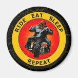RIDE, EAT, SLEEP, REPEAT REFRIGERATOR MAGNET