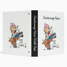 Ride Em Cowgirl T-shirts and Gifts Vinyl Binder