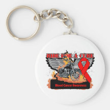 Ride For a Cure - Blood Cancer Keychain