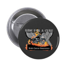 Ride For a Cure - Brain Cancer Button