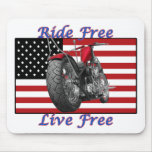 Ride Free Live Free Mouse Mats