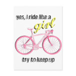 Ride Like a Girl Post Cards