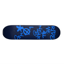 Ride Me/Navy Custom Skateboard