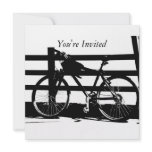 Ride My Bike/Black &White Invites invitations