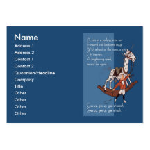 Ride on a Rocking Horse Chubby Business Card