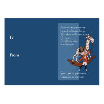Ride on a Rocking Horse Gift Tag Business Cards