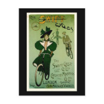 Ride SWIFT Cycles Vintage Poster Postcard
