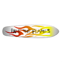 RIDE THE FLAMES SKATEBOARD DECK