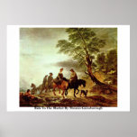 Ride To The Market By Thomas Gainsborough Poster