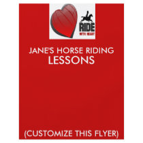 RIDE WITH HEART PRODUCTS FLYERS