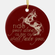 Ride Your Dreams Christmas Tree Ornament
