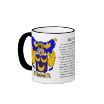 Rider Family Coat of Arms Coffee Mug
