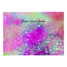 RIDERS  IN THE NIGHT,blue purple,pink sparkles Personalized Announcement