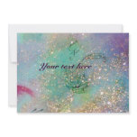 RIDERS IN THE NIGHT Elegant Party ,blue sparkles Invitations