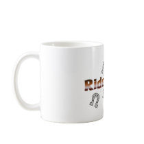 riders up! silver horseshoes mug