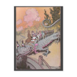 Riding a Dragon Vintage Oz Illustration Postcard