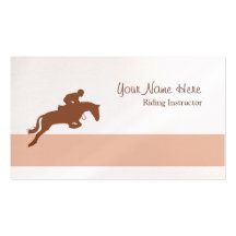 Riding instructor business card