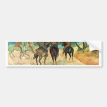 Riding On The Beach By Gauguin Paul (Best Quality) Bumper Stickers