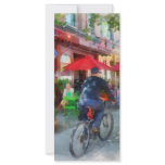 Riding Past the Cafe Rack Card Template
