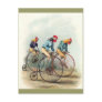 Riding Roosters Post Card