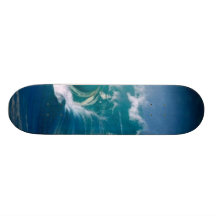 RIDING THE WAVES SKATEBOARD