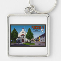 Rieden - Hauptstrasse and Rathaus Key Chains