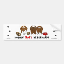 Rien n'aboutent le saint Bernards Adhésif Pour Voiture