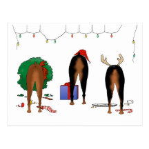 Rien n'aboutent Noël de dobermann Carte Postale