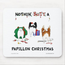 Rien n'aboutent Noël de Papillon Tapis De Souris