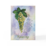 Riesling Wine Grapes Greeting Card