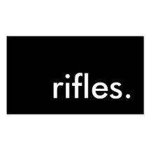 rifles. business card templates