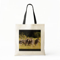 Right at You - zebras safari wildlife Canvas Bag