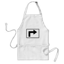 Right Bent Arrow Street Sign Aprons