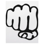 right fist icon custom letterhead