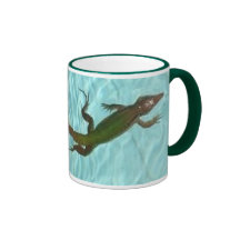 right-handed Swimming Lizard mug